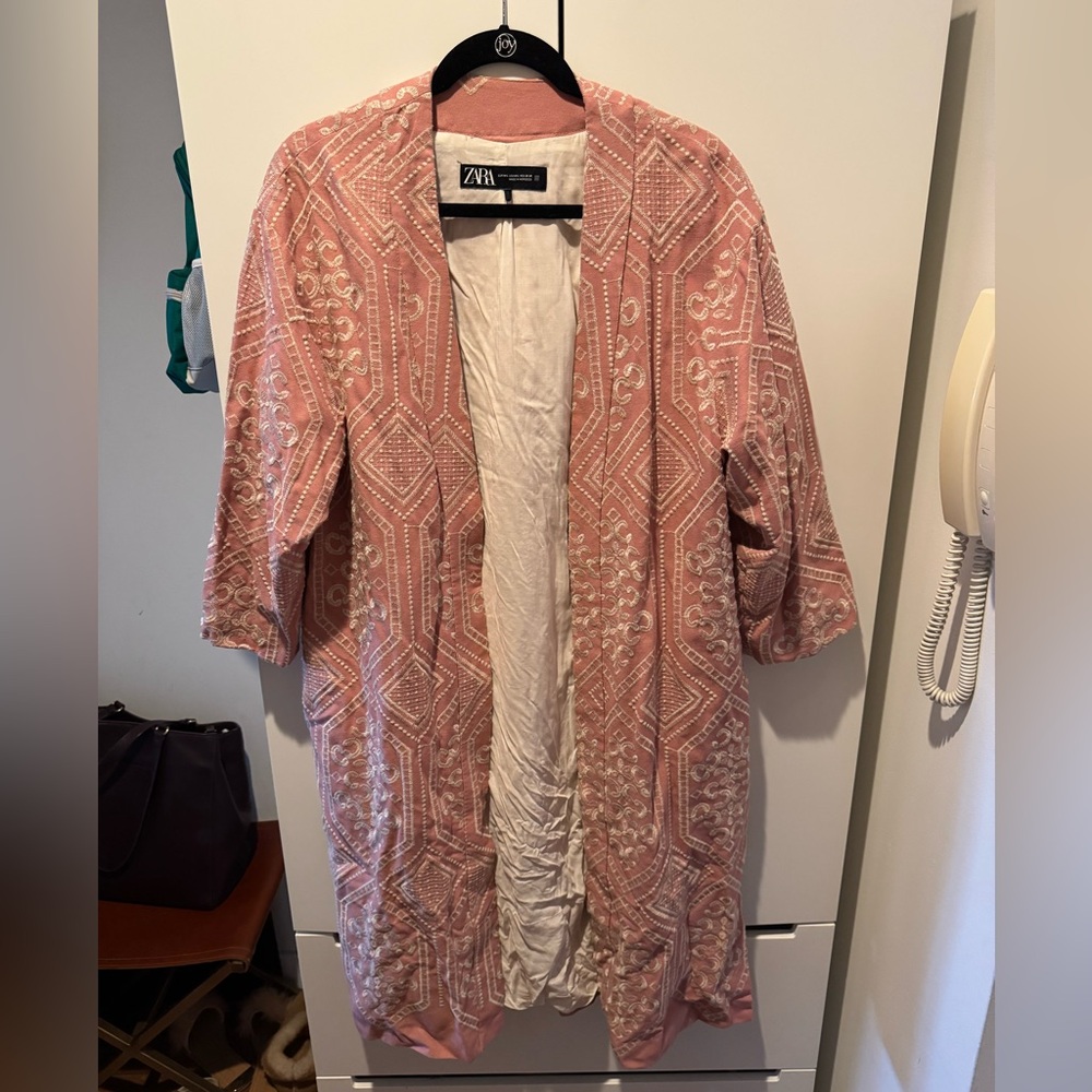 Zara Blush and Cream Kimono